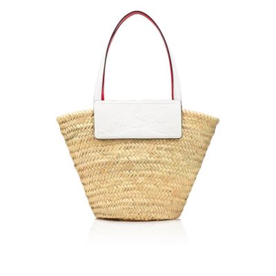 Basket γυναικεια Christian Louboutin Loubishore Creative Fabric Basket ασπρα | GR-70459