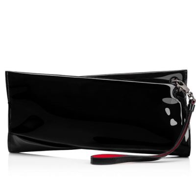 Belt Bags & Mini Bags γυναικεια Christian Louboutin Loubitwist Clutch κλασικα δερματινα Mini Bags μαυρα | GR-89196