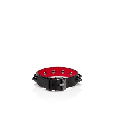 Bracelets ανδρικα Christian Louboutin M Loubilink Bracelet Bracelets κοκκινα μαυρα | GR-37244