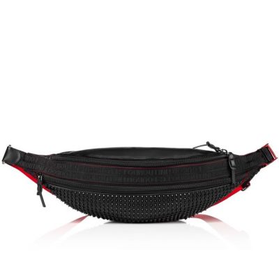 Bum Bags ανδρικα Christian Louboutin Parisnyc sling Bag κλασικα δερματινα Bum Bags μαυρα | GR-93878