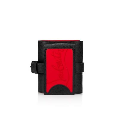 Card Holder ανδρικα Christian Louboutin M Carlos κλασικα δερματινα Card Holder κοκκινα μαυρα | GR-70127