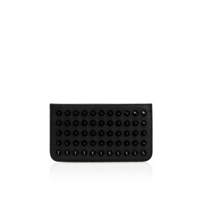 Card Holder ανδρικα Christian Louboutin M Credilou Nv Calf Empire/Spi κλασικα δερματινα Porte Carte μαυρα | GR-90699