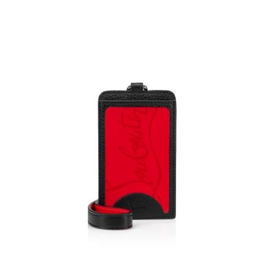 Card Holder ανδρικα Christian Louboutin M Miloucah κλασικα δερματινα Card Holder κοκκινα μαυρα | GR-92250
