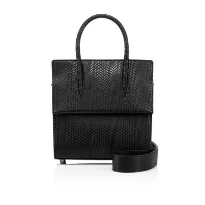 Cross Body Bags γυναικεια Christian Louboutin Paloma Top Handle Small Creative δερματινα Cross Body Bags μαυρα | GR-06045