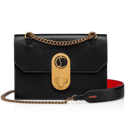 Cross Body Bags γυναικεια Christian Louboutin Elisa Large κλασικα δερματινα Cross Body Bags μαυρα | GR-20717
