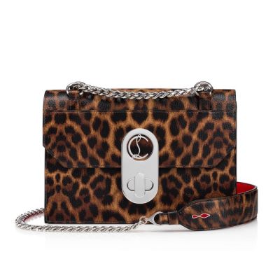Cross Body Bags γυναικεια Christian Louboutin Elisa Small Creative δερματινα Cross Body Bags καφε κοκκινα ασημι | GR-69756
