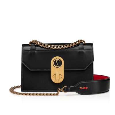 Cross Body Bags γυναικεια Christian Louboutin Elisa Mini κλασικα δερματινα Cross Body Bags μαυρα | GR-71579