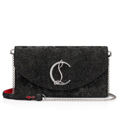 Cross Body Bags γυναικεια Christian Louboutin Loubi54 Creative δερματινα Cross Body Bags μαυρα ασημι | GR-82884