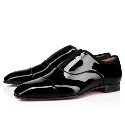 Derby ανδρικα Christian Louboutin Alpha Male λουστρινι Derby μαυρα | GR-09167