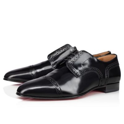 Derby ανδρικα Christian Louboutin Curry Calf Derby μαυρα | GR-59631