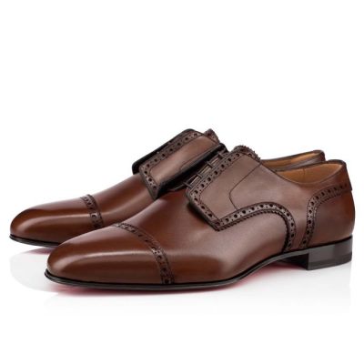 Derby ανδρικα Christian Louboutin Curry Calf Derby καφε | GR-70971