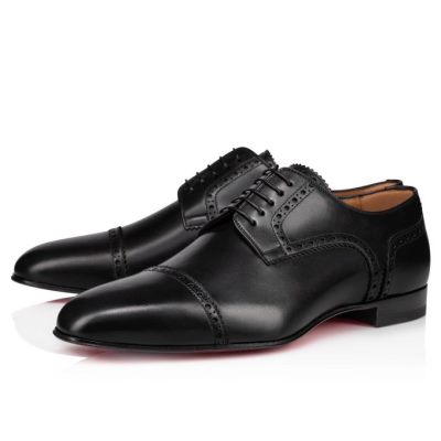 Derby ανδρικα Christian Louboutin Eygeny Calf Derby μαυρα | GR-22822