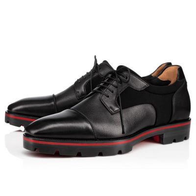 Derby ανδρικα Christian Louboutin Mika Sky 000 Calf Derby μαυρα | GR-67752