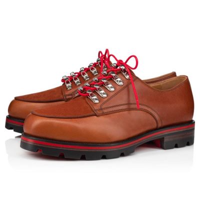 Derby ανδρικα Christian Louboutin Simonalpes Calf Derby καφε | GR-34165