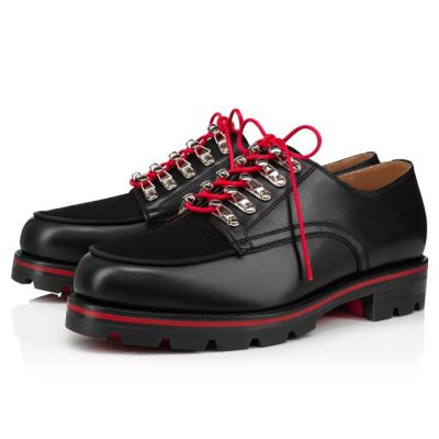 Derby ανδρικα Christian Louboutin Simonalpes Calf Derby μαυρα | GR-82172