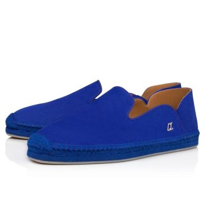 Espadrilles & Sandals ανδρικα Christian Louboutin Espadon Calf Espadrilles μπλε | GR-17451