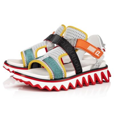 Espadrilles & Sandals ανδρικα Christian Louboutin Summer Loubishark Version Mesh Sandals Πολύχρωμο | GR-51870