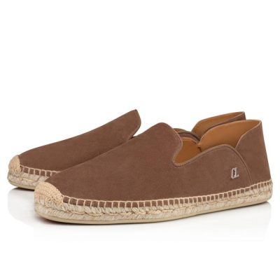 Espadrilles & Sandals ανδρικα Christian Louboutin Espadon Calf Espadrilles καφε | GR-93778