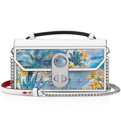 Evening Bags γυναικεια Christian Louboutin Elisa Baguette S Creative Fabric Evening Bags Πολύχρωμο ασπρα ασημι | GR-19572