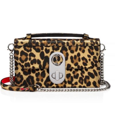 Evening Bags γυναικεια Christian Louboutin Elisa Baguette S Creative δερματινα Evening Bags χρυσο χρωμα ασημι | GR-39510