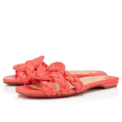 Flats γυναικεια Christian Louboutin Marmela Nappa Flats ροζ | GR-07401