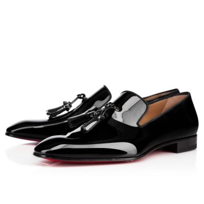 Loafers ανδρικα Christian Louboutin Dandelion Tasse 000 λουστρινι Loafer μαυρα | GR-61815