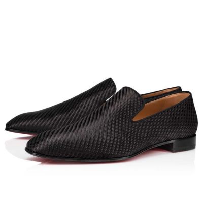 Loafers ανδρικα Christian Louboutin Dandelion Fabric Loafer μαυρα | GR-85669