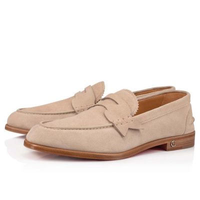 Loafers ανδρικα Christian Louboutin No Penny Calf Loafer γκρι | GR-07771