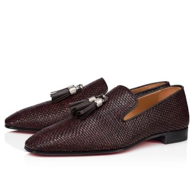 Loafers ανδρικα Christian Louboutin Rivalion Dark Creative δερματινα Loafer σκούρο καφε | GR-56459