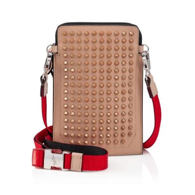 pouches ανδρικα Christian Louboutin Loubilab κλασικα δερματινα Pouches καφε | GR-29656