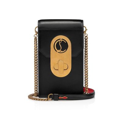 pouches γυναικεια Christian Louboutin Elisa Ph Pouch κλασικα δερματινα Pouches μαυρα | GR-22581