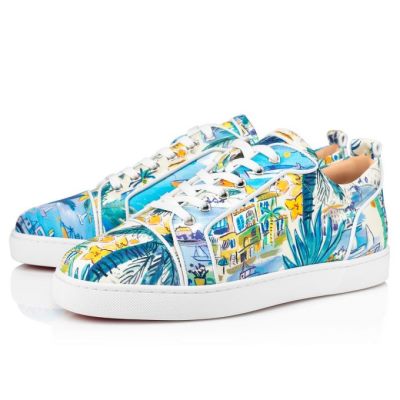 Αθλητικά Παπούτσια ανδρικα Christian Louboutin Louis Junior Orlato Silk Sneakers Πολύχρωμο | GR-07609