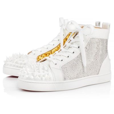 Αθλητικά Παπούτσια ανδρικα Christian Louboutin Louis No Limit Calf Sneakers ασπρα | GR-08037