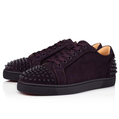 Αθλητικά Παπούτσια ανδρικα Christian Louboutin Seavaste 2 Orla 000 Mat Veau Velours Sneakers μπλε | GR-08440