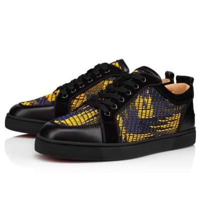 Αθλητικά Παπούτσια ανδρικα Christian Louboutin Rantulow Orlato βαμβακερα Sneakers μαυρα Πολύχρωμο | GR-31594