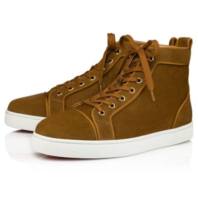 Αθλητικά Παπούτσια ανδρικα Christian Louboutin Louis Orlato 000 Veau Velours Sneakers Ελιά | GR-46902