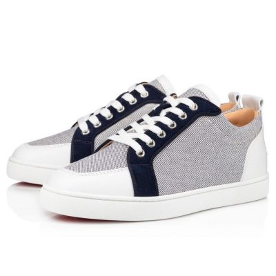 Αθλητικά Παπούτσια ανδρικα Christian Louboutin Rantulow Version βαμβακερα Sneakers σκουρο μπλε | GR-50440