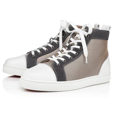 Αθλητικά Παπούτσια ανδρικα Christian Louboutin Louis Orlato Creative Fabric Sneakers ασπρα γκρι | GR-51877