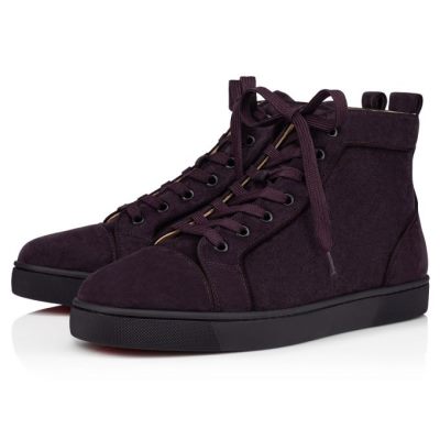 Αθλητικά Παπούτσια ανδρικα Christian Louboutin Louis Orlato 000 Veau Velours Sneakers μπλε | GR-53830