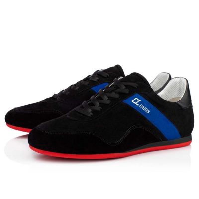Αθλητικά Παπούτσια ανδρικα Christian Louboutin My K Low Calf Sneakers μαυρα μπλε | GR-56406