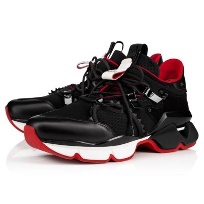 Αθλητικά Παπούτσια ανδρικα Christian Louboutin Red-runner 000 Neopren Sneakers μαυρα | GR-65668
