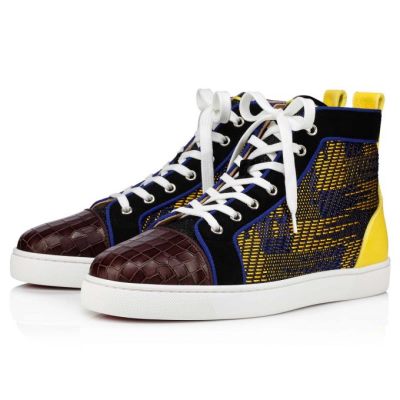 Αθλητικά Παπούτσια ανδρικα Christian Louboutin Louis Orlato βαμβακερα Sneakers Πολύχρωμο | GR-79319