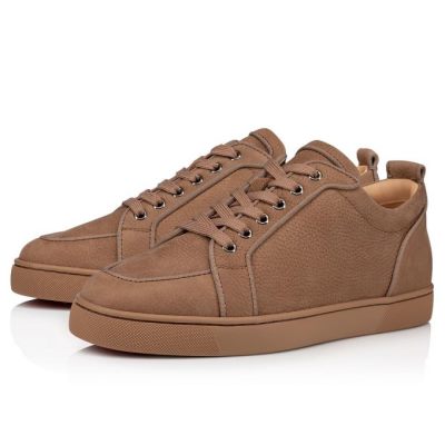 Αθλητικά Παπούτσια ανδρικα Christian Louboutin Rantulow Orlato Fennec Calf Sneakers Χακί | GR-89086