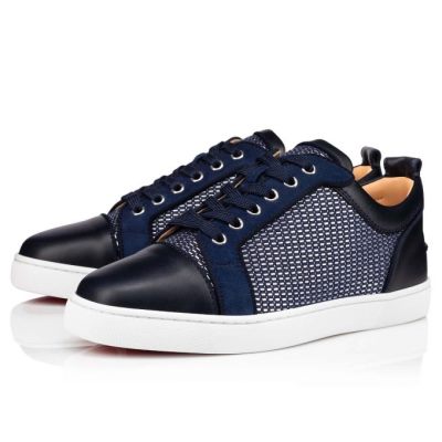 Αθλητικά Παπούτσια ανδρικα Christian Louboutin Louis Junior Orlato βαμβακερα Sneakers μπλε | GR-97547