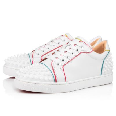 Αθλητικά Παπούτσια γυναικεια Christian Louboutin Vieira 2 Calf Sneakers ασπρα Πολύχρωμο | GR-21256