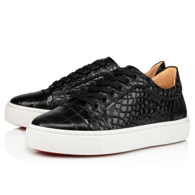 Αθλητικά Παπούτσια γυναικεια Christian Louboutin Vieirissima Calf Sneakers μαυρα | GR-26188