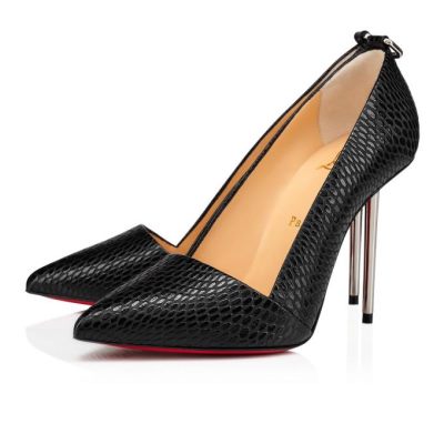 γοβεσ γυναικεια Christian Louboutin Epic Et Pointe 100 Calf Pumps μαυρα | GR-10463