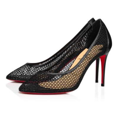 γοβεσ γυναικεια Christian Louboutin Filomena 85 δαντελα Pumps μαυρα | GR-74080