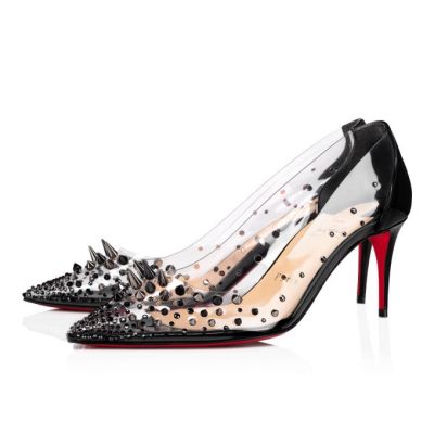 γοβεσ γυναικεια Christian Louboutin Grotika 70 Pvc Pumps μαυρα | GR-44443