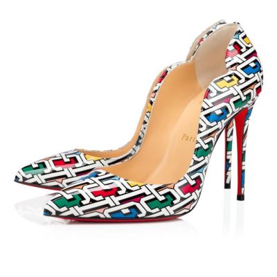 γοβεσ γυναικεια Christian Louboutin Hot Chick 100 λουστρινι Pumps Πολύχρωμο | GR-81101